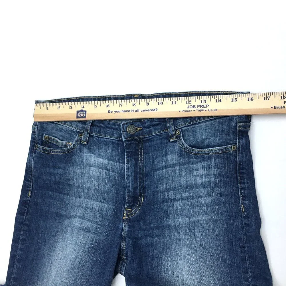 Gap Women's Jeans Crop Kick Bootcut Frayed Hems size 10 length 25